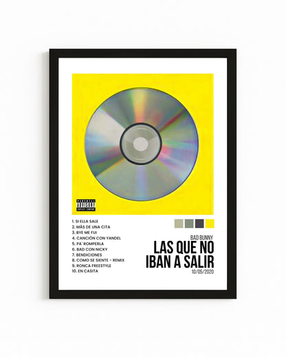 Cuadro Interactivo "Las que No Iban a Salir" - Bad Bunny