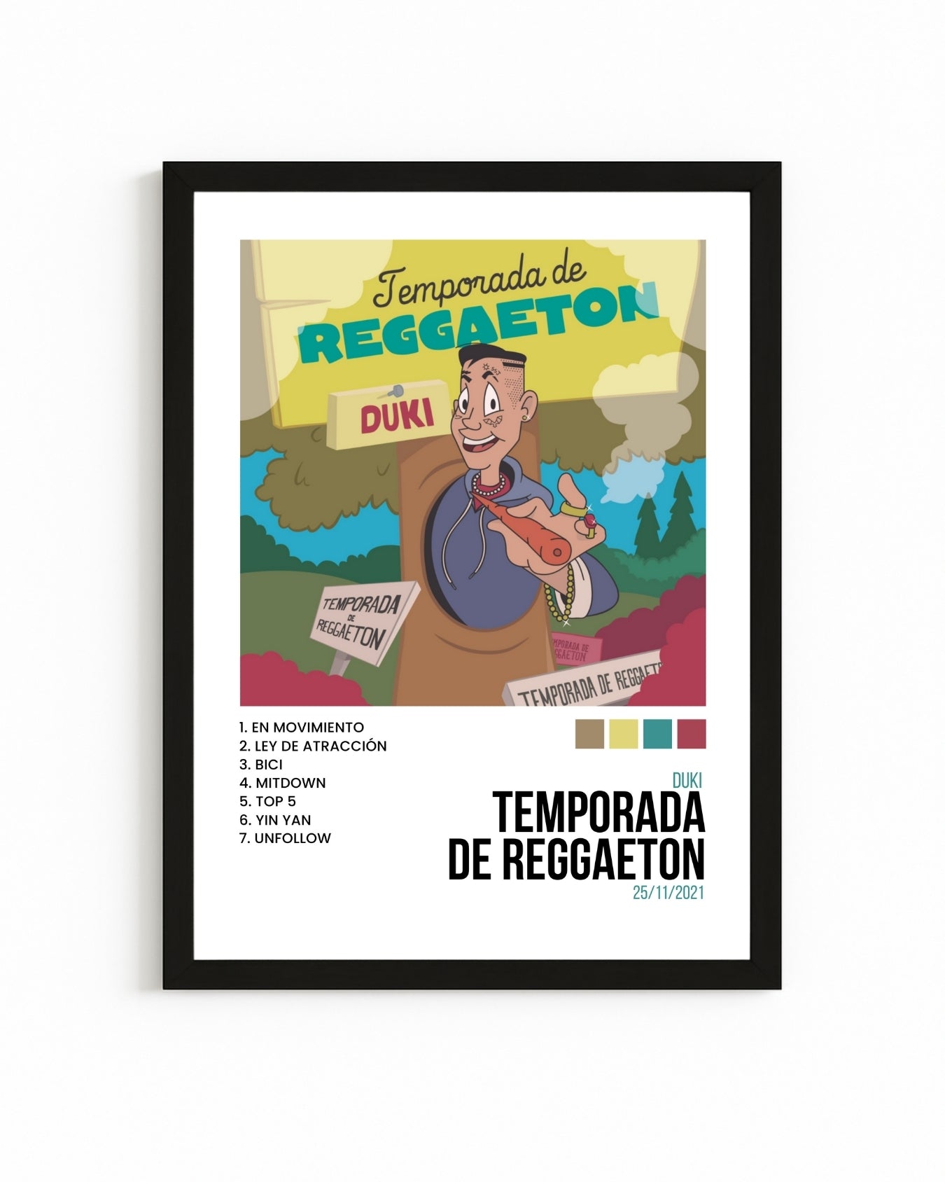 Cuadro Interactivo "Temporada de Reggaeton" - Duki