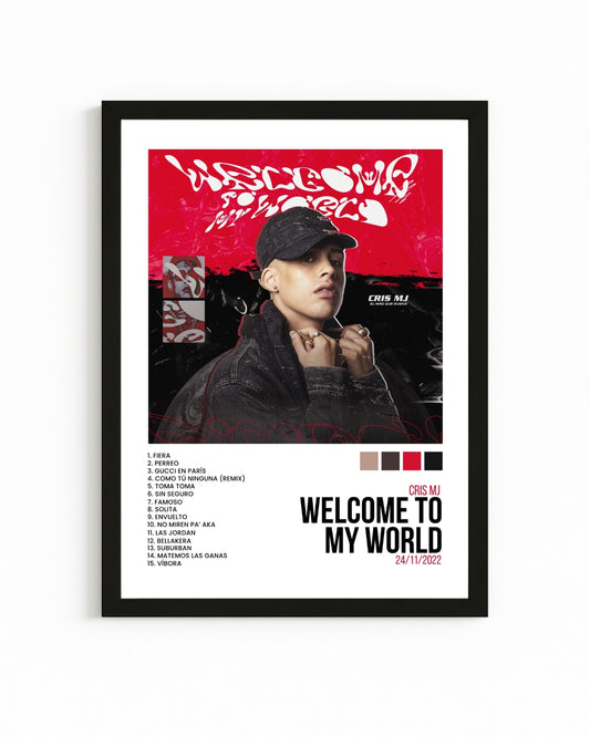 Cuadro Interactivo "Welcome to my world" - Cris MJ