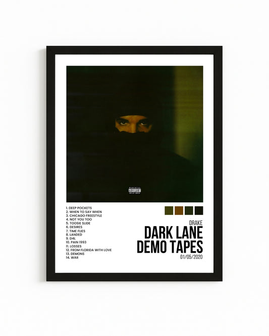 Cuadro Interactivo "Dark Lane Demo Tapes" - Drake