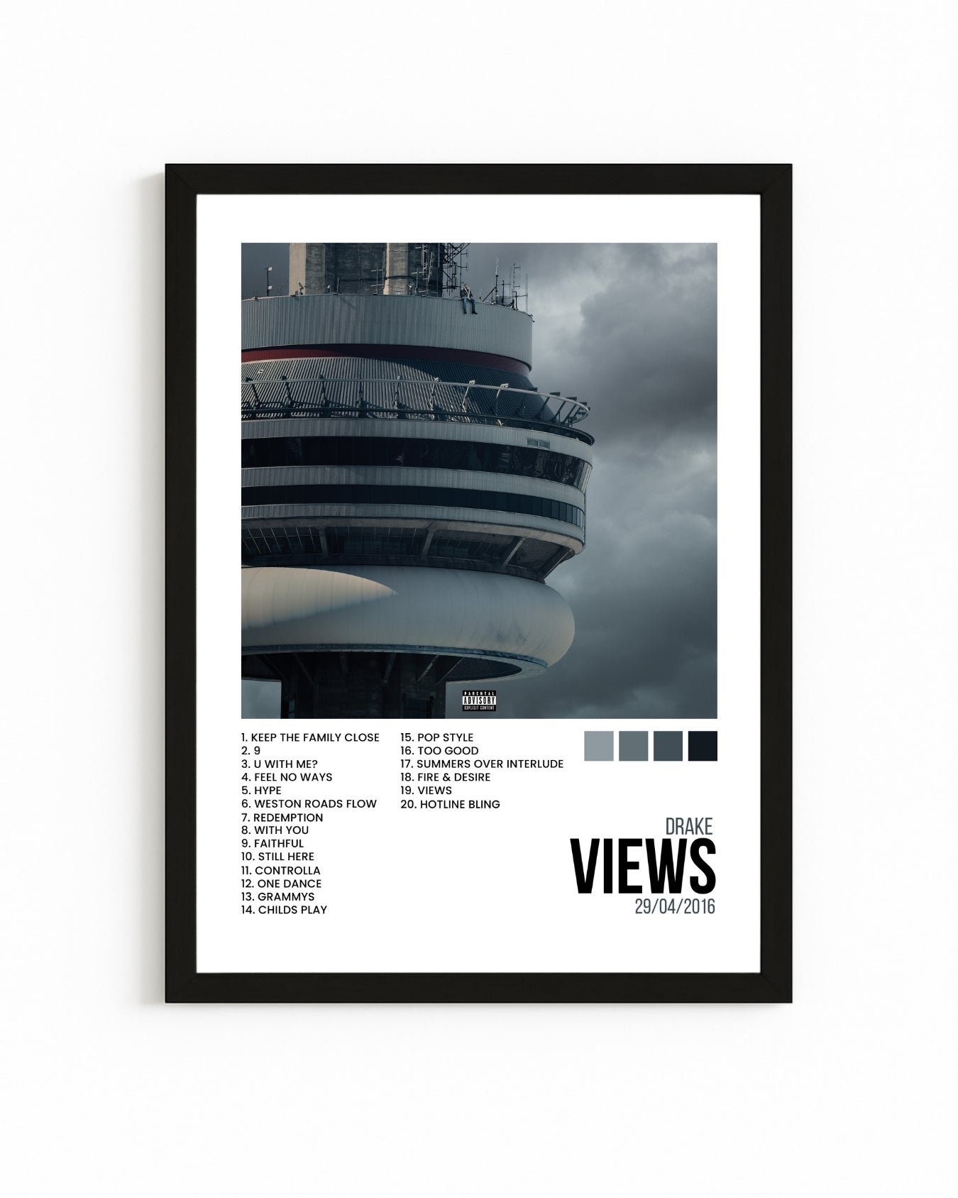 Cuadro Interactivo "Views" - Drake