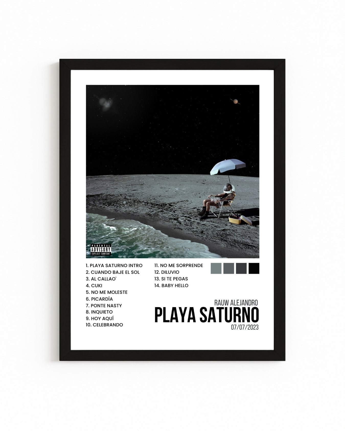 Cuadro Interactivo "Playa Saturno" - Rauw Alejandro