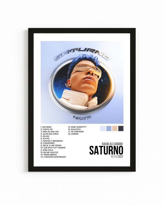 Cuadro Interactivo "Saturno" - Rauw Alejandro