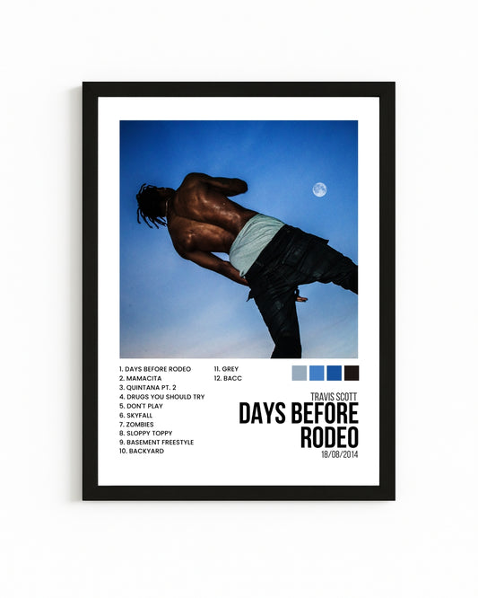 Cuadro Interactivo "Days Before Rodeo" - Travis Scott