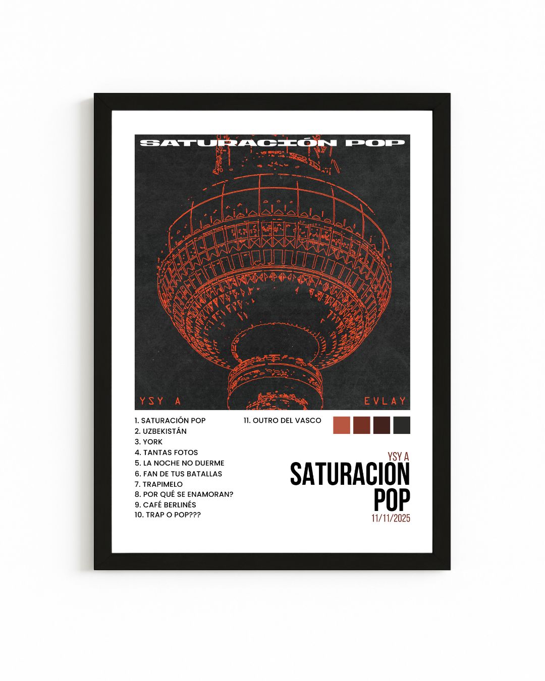 Cuadro Album Interactivo NFC | Saturación Pop - Ysy A | Frame Loop