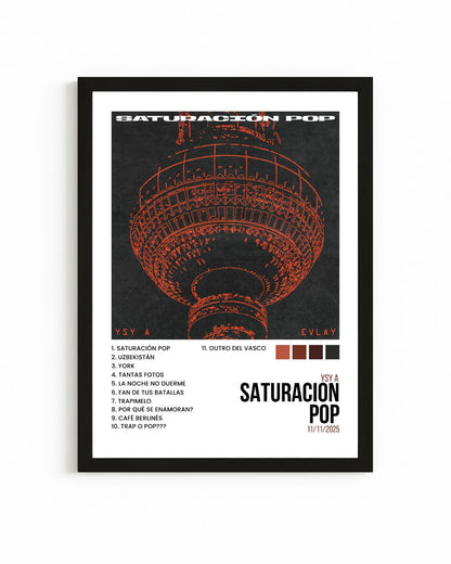 Cuadro Album Interactivo NFC | Saturación Pop - Ysy A | Frame Loop