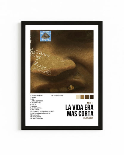 Cuadro Interactivo "La Vida era Mas Corta" - Milo J