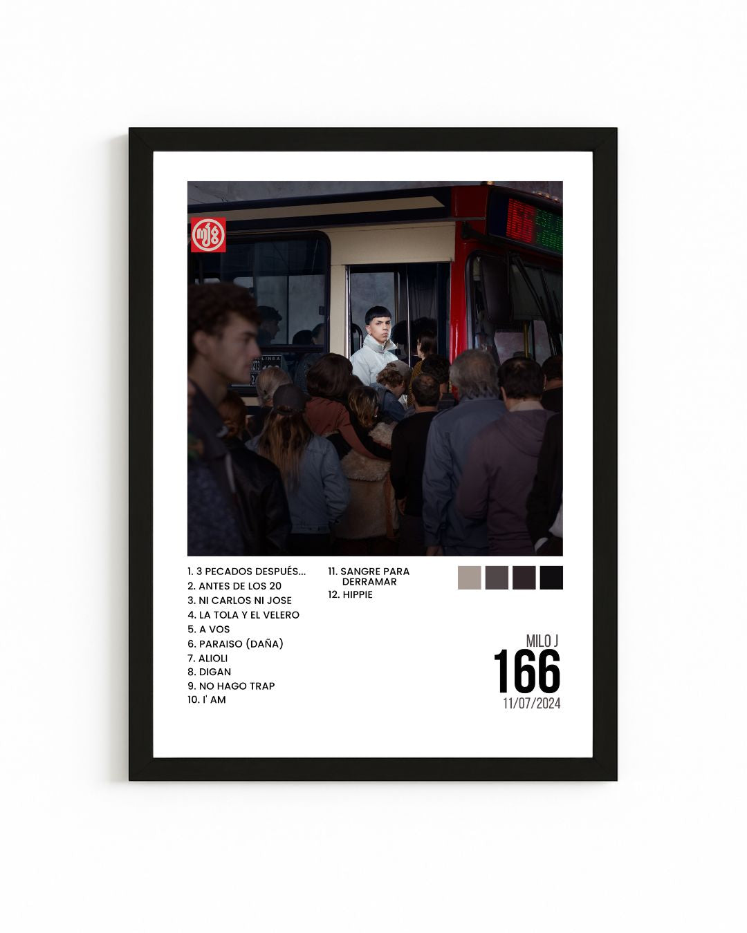 Cuadro Album Interactivo NFC | 166 - Milo J | Frame Loop