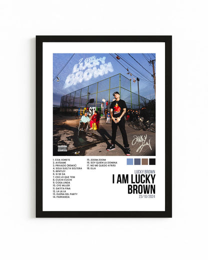 Cuadro Album Interactivo NFC | I Am Lucky Brown - Lucky Brown | Frame Loop