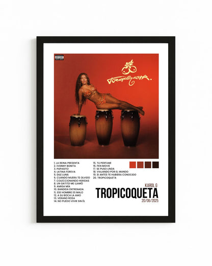 Cuadro Album Interactivo NFC | Tropicoqueta - Shakira | Frame Loop